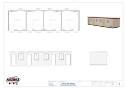 12m x 3.35m 4 Room Accomodation Building