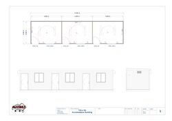 12m x 3m Three Room Accomodation 