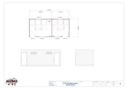 6.7m x 3m Male/Female Shower Block