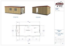 7.6m x 3.45m Office