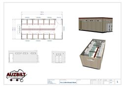 7m x 3.45m Shower Block