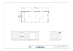 8.4m x 3.45m Accomodation Building