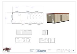 8.4m x 3m Female and Accessible Toilet Block