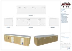10m x 3m RH Toilet/Shower