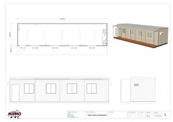 12m x 3m Lunchroom with Verandah