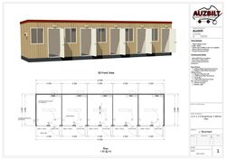 12m x 3m  5 Bedrooms 