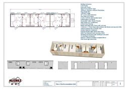 15m x 3.3m Accommodation (3 Rooms, 3 Bathroom)