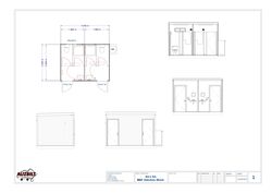 4m x 3m M&F Ablution Block