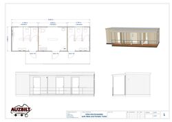 9.6m x3m Acessible with Male and Female Toilet