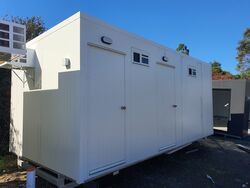 Auzbilt 6m x 3m Male Female Toilet Block Aircons